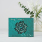 Fractal Wreath - Vrolijk kerstfeest Briefkaart (Staand voorkant)