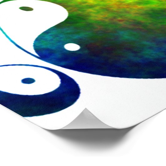 Fractal Yin Yang Mirror Poster (Hoek)