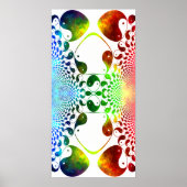 Fractal Yin Yang Mirror Poster (Voorkant)