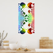 Fractal Yin Yang Mirror Poster (Keuken)