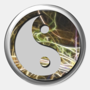 Fractal YingYang Sticker