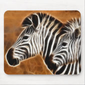  Fractal Zebra Mousepad Muismat (Voorkant)