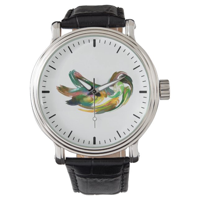 Fractal - Zwaan Horloge (Voorkant)
