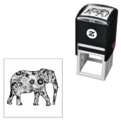 Fractal zwenkbrauwolifant  zelfinktende stempel (In situ)