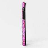 Fractal zwenkpatroon, roze en fuchsie Case-Mate iPhone case (Achterkant/links)