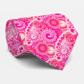 Fractal zwenkpatroon, schaduwen van fuchsia roze stropdas (Opgerold)