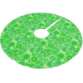 Fractal zwenkpatroon, schaduwen van smaragdgroen kerstboom rok (Gekanteld)