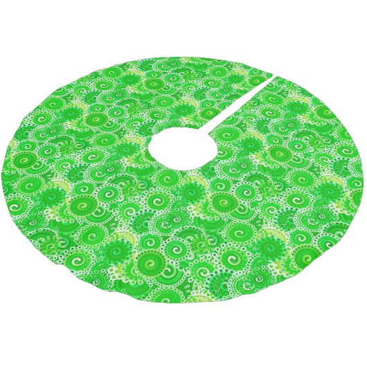 Fractal zwenkpatroon, schaduwen van smaragdgroen kerstboom rok (Gekanteld)