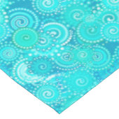 Fractal zwenkpatroon, schaduwen van turkooise tafelkleed (Gekanteld)