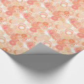 Fractal zwenkpatroon, schoppen van koraal en perzi cadeaupapier (Hoek)