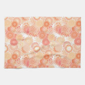 Fractal zwenkpatroon, schoppen van koraal en perzi theedoek (Horizontaal)