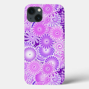 Fractal zwenkpatroon, schoppen van paars Case-Mate iPhone case