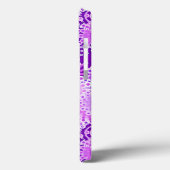 Fractal zwenkpatroon, schoppen van paars Case-Mate iPhone case (Achterkant / Links)