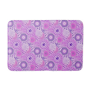 Fractal zwenkpatroon, violet, orchidee badmat