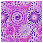 Fractal zwenkpatroon, violet, orchidee stof (Close Up)