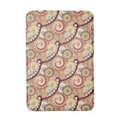 Fractal zwirl patroon, chocolade en room badmat (Voorkant Verticaal)