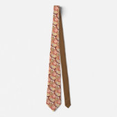 Fractal zwirl patroon, chocolade en room stropdas (Voorkant)