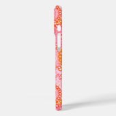 Fractal zwirl patroon, koraal en roze Case-Mate iPhone case (Achterkant / Links)