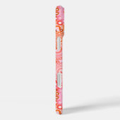Fractal zwirl patroon, koraal en roze Case-Mate iPhone case (Achterkant / Rechts)