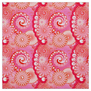 Fractal zwirl patroon, roze, fuchsie, koraal stof
