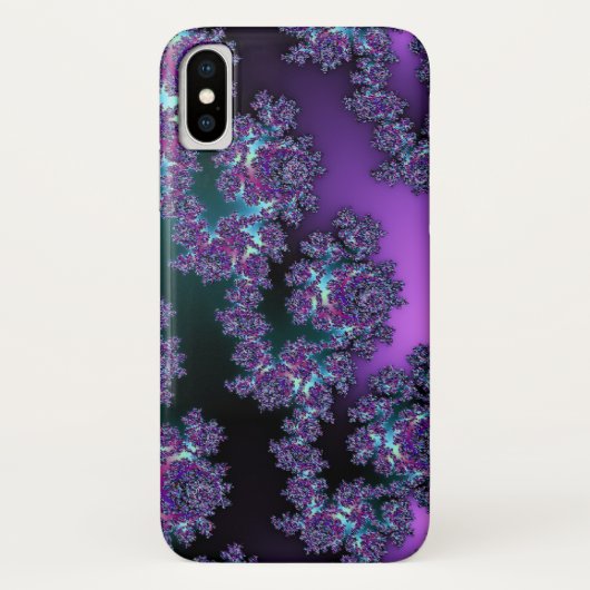 Fractalacious Fractal Cool Hues iPhone X Hoesje (Achterkant)