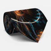 FractalArt Moons Stropdas (Opgerold)