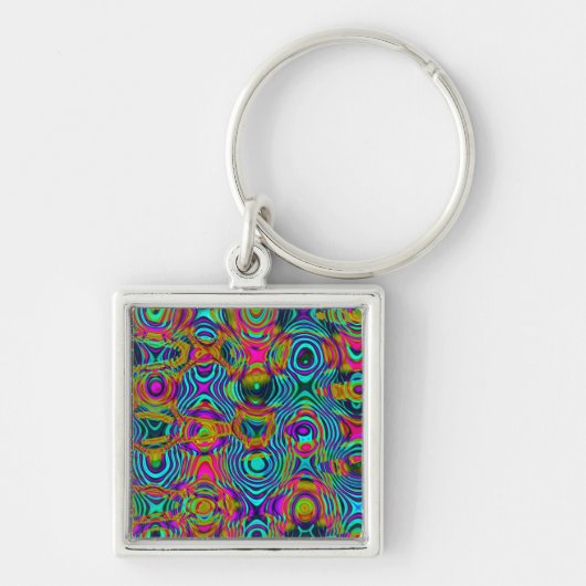 Fractale Abstract 191111a Sleutelhanger (Voorkant)