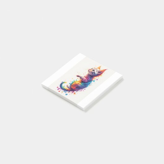 Fractale Abstracte Kitten  Post-it® Notes (Schuin)