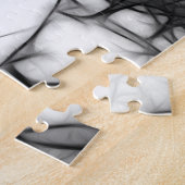 Fractale abstractie van droevige man legpuzzel (Zijkant)