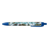 Fractale Arctische Camouflage Blauwe Inkt Pen (Bodem)