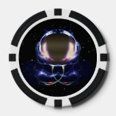 Fractale astronaut poker chips (Voorkant)