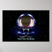 Fractale astronaut poster (Voorkant)