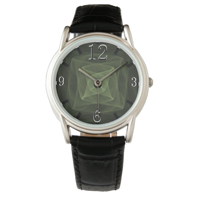 Fractale beelden 160322-200 horloge (Voorkant)
