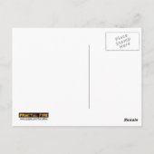 Fractale Blauwe Hart Bloem Briefkaart (Achterkant)
