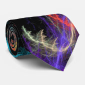 fractale blikseminslag storm Stropdas (Opgerold)