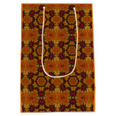 Fractale bloei in herfstkleuren medium cadeauzakje (Achterkant)