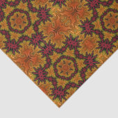 Fractale bloei in herfstkleuren tissuepapier (Detail)