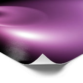Fractale Bloem Abstract Lichtgevend Bloemendesign Perfect Poster (Hoek)