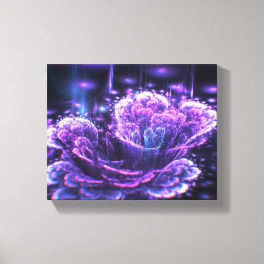 fractale bloem canvas afdruk (Voorkant)