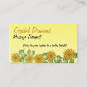 Fractale bloem en bladrand visitekaartje (Voorkant)