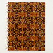Fractale bloem in herfsttinten planner (Voorkant)