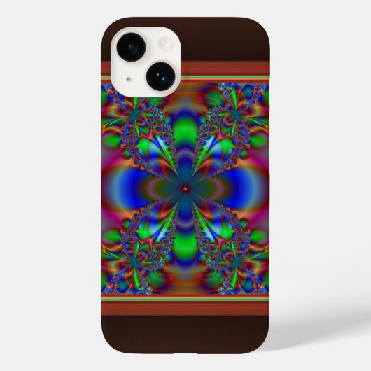 Fractale Bloem In Meerdere Kleuren Case-Mate iPhone Case (Achterkant)
