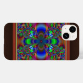 Fractale Bloem In Meerdere Kleuren Case-Mate iPhone Case (Achterkant (horizontaal))