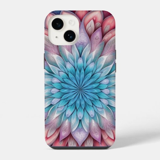 Fractale Bloem iPhone Hoesje (Achterkant)