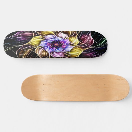 fractale bloem persoonlijk skateboard (Horizontaal)