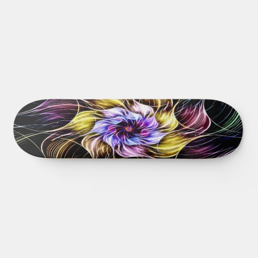 fractale bloem persoonlijk skateboard (Horizontaal)