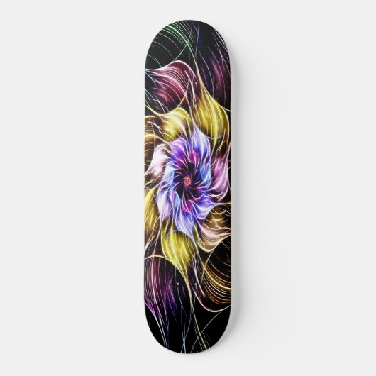 fractale bloem persoonlijk skateboard (Voorkant)