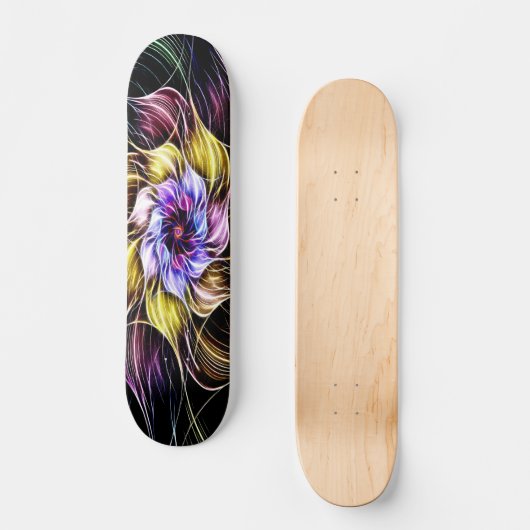 fractale bloem persoonlijk skateboard (Voorkant)