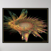 fractale bloem poster (Voorkant)