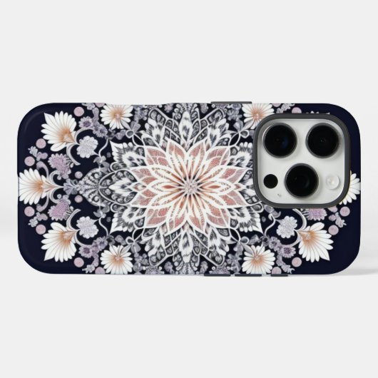 Fractale bloemkunst Case-Mate iPhone case (Achterkant (horizontaal))